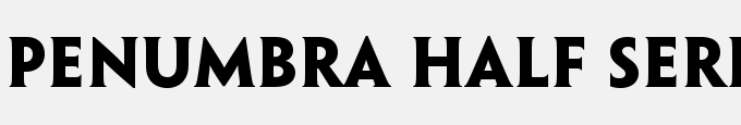 Penumbra Half Serif Std Bold